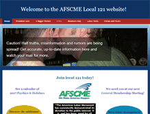 Tablet Screenshot of afscmelocal121.org